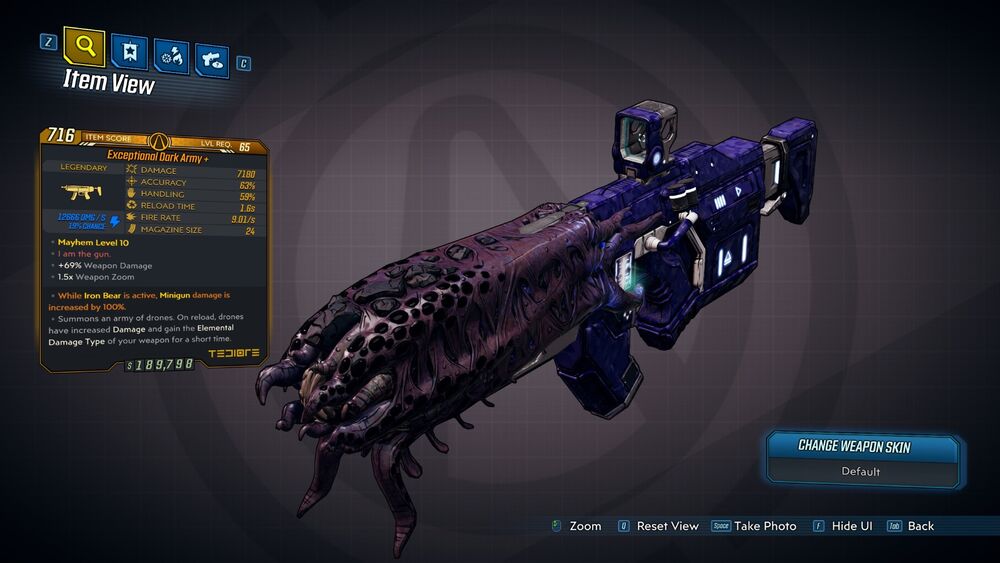 BORDERLANDS 3 ARMS RACE LEGENDARY WEAPONS LIST