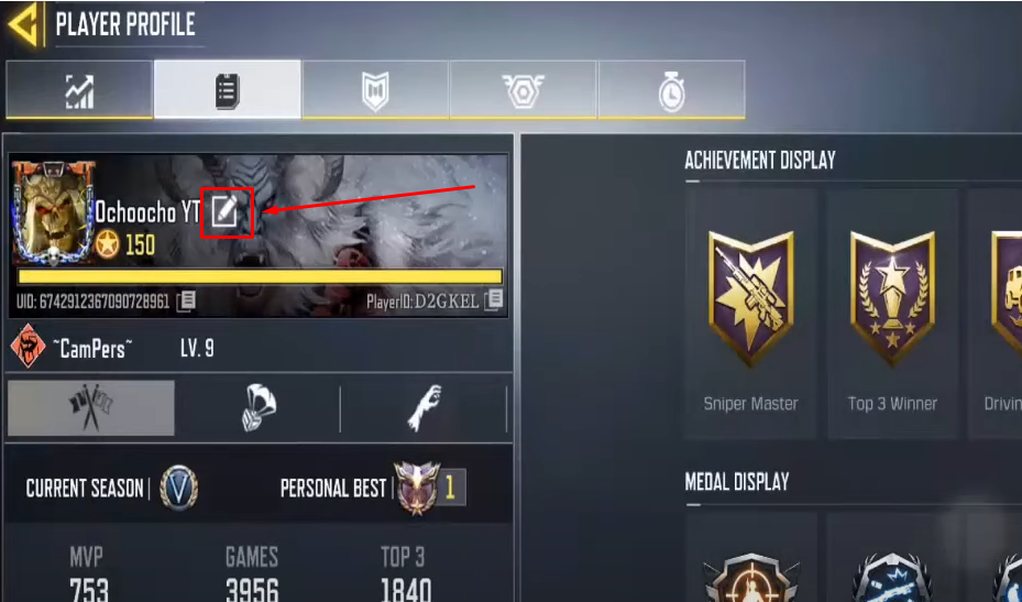 COD Mobile Invisible Name