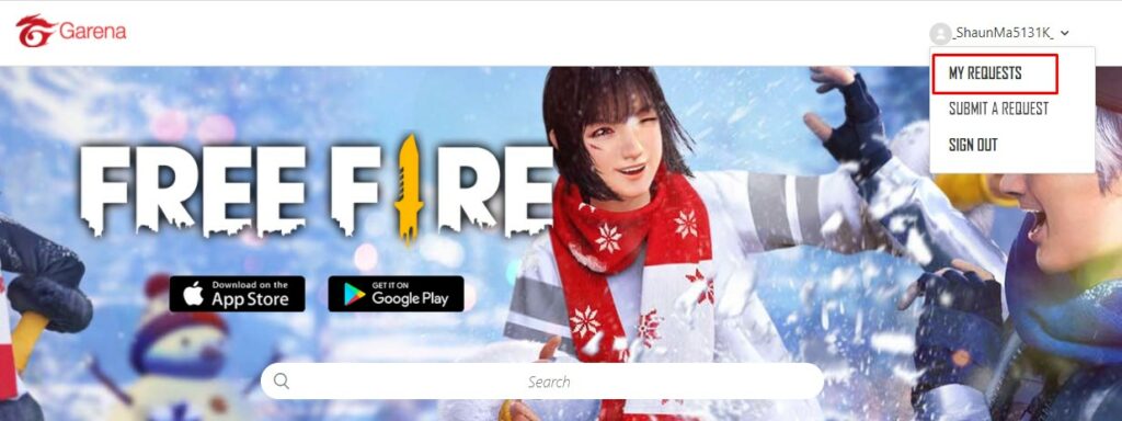 Free Fire Submit A Request