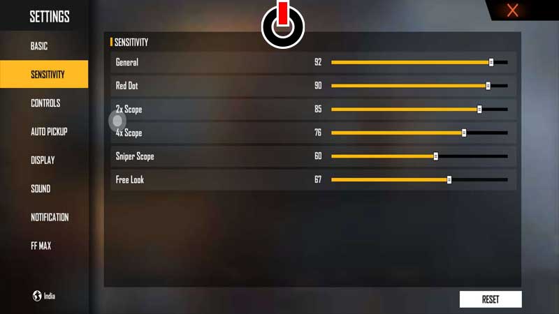 Best Free Fire Sensitivity Settings