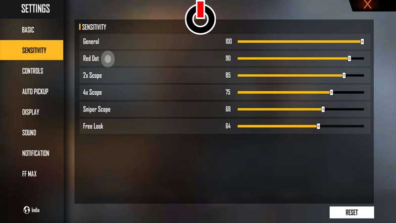 Best Free Fire Sensitivity Settings