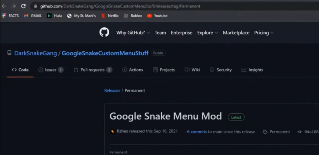 Google Snake Mods