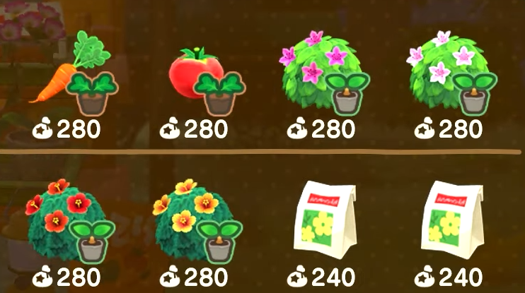 Ingredients Animal Crossing New Horizons 1