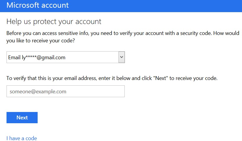 Outlook Account verify