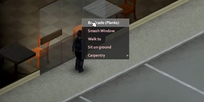 Project Zomboid Board Window