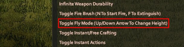 Project Zomboid Cheats Fly Mode