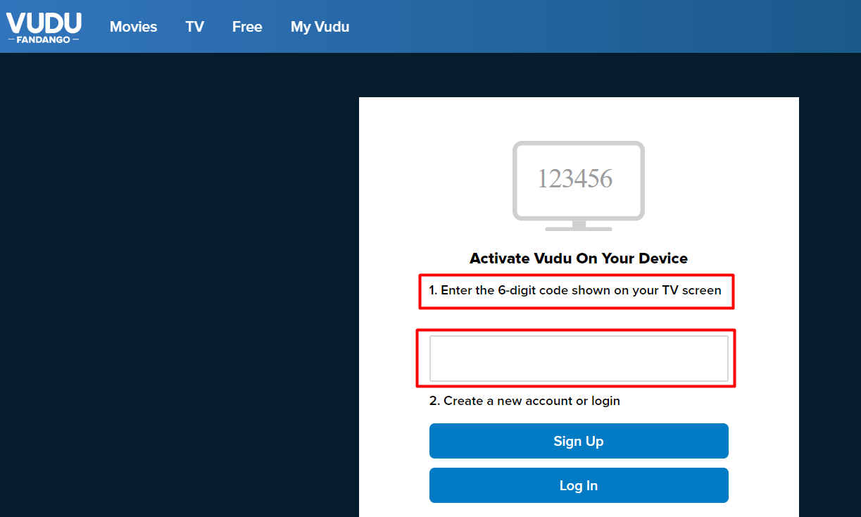 vudu.com/start