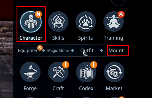Hell Horse Mount in MIR4