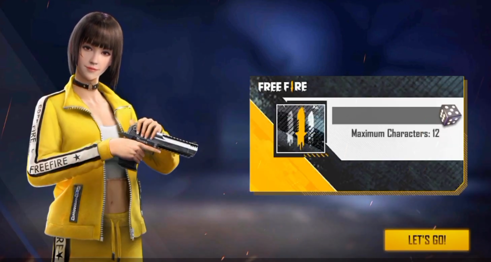 invisible name in Free Fire