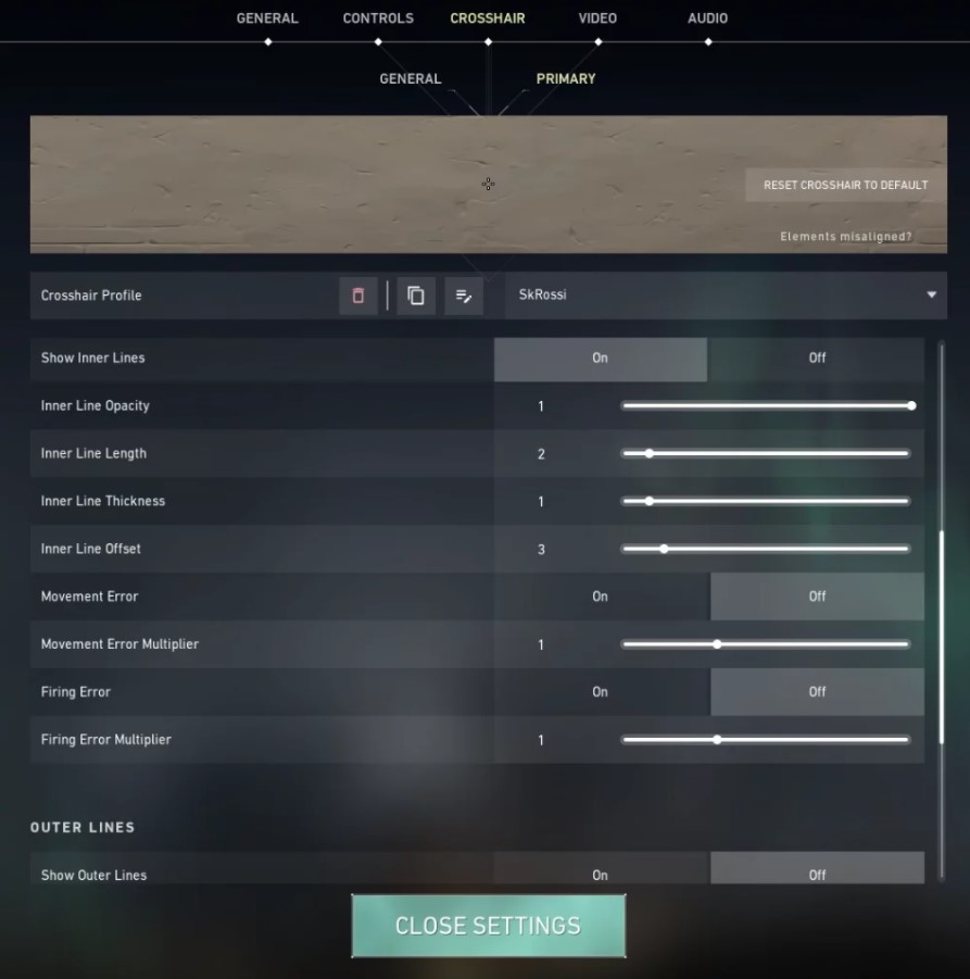 SkRossi Settings 1