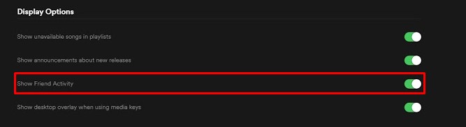 Spotify Friend Activity Not Working Error