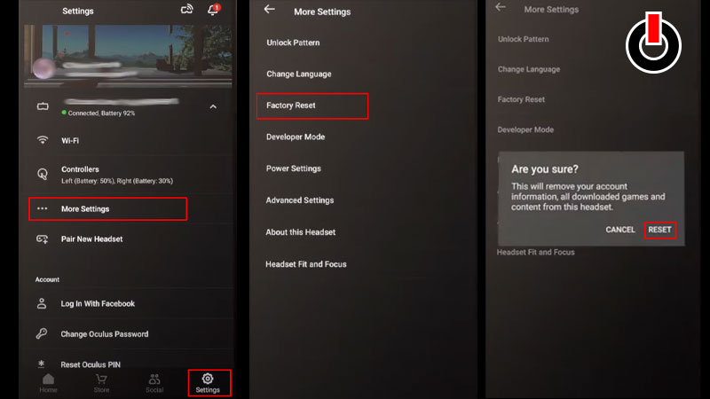 Oculus Quest 2 Factory Reset