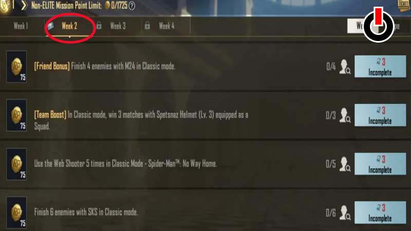 BGMI M7 RP Missions