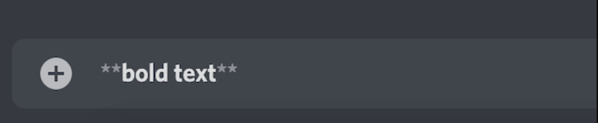 Bold Text Discord