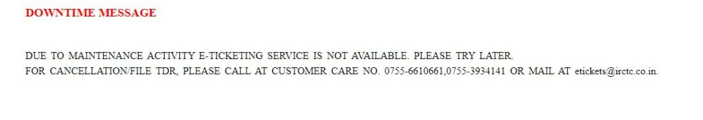 IRCTC Website Not Working Fix