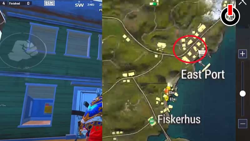 BGMI Spiderman web shooter location