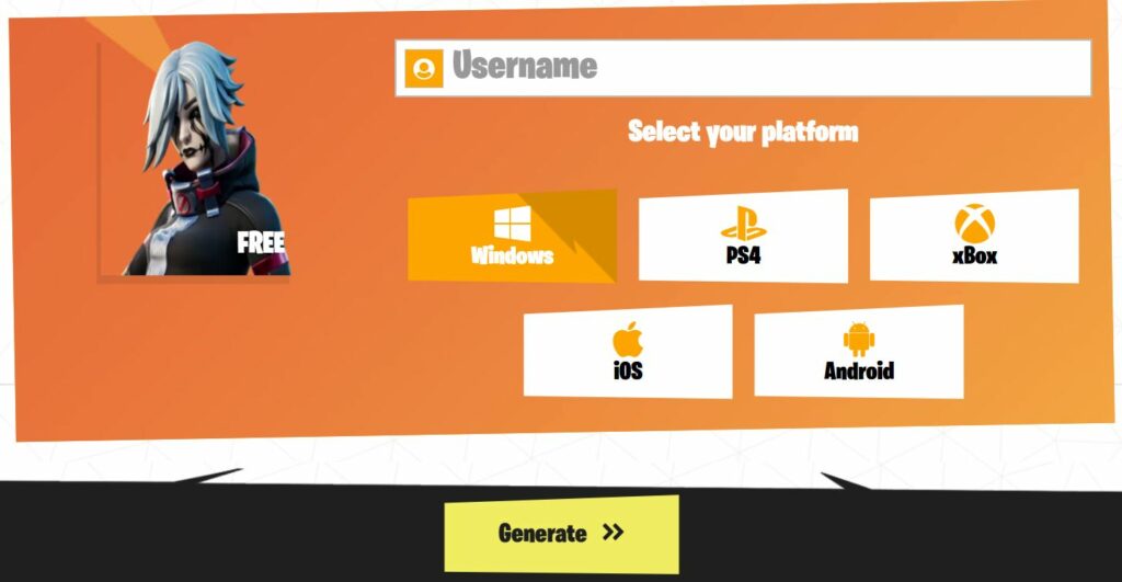 Fortbeat.com Fortnite Skin Generator