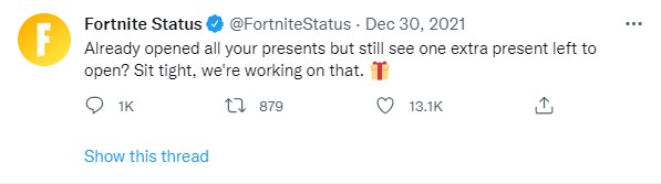 Fortnite Last Present