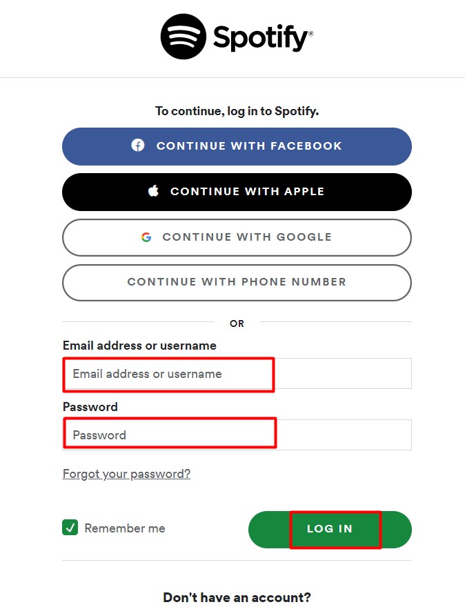 Spotify Web Player