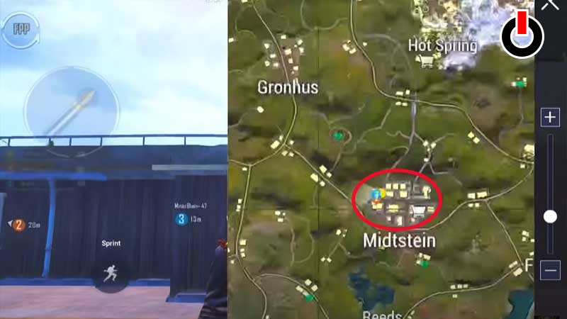 BGMI Spiderman web shooter location