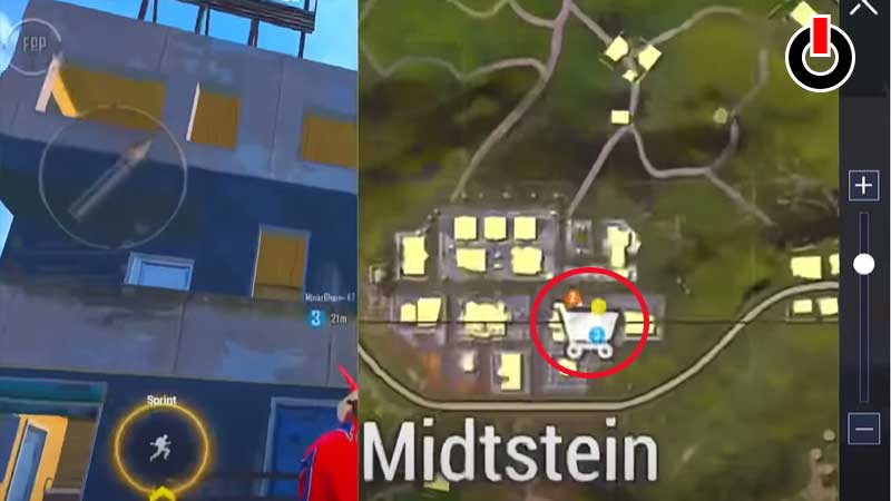 BGMI Spiderman web shooter location