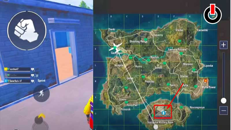 BGMI Spiderman web shooter location