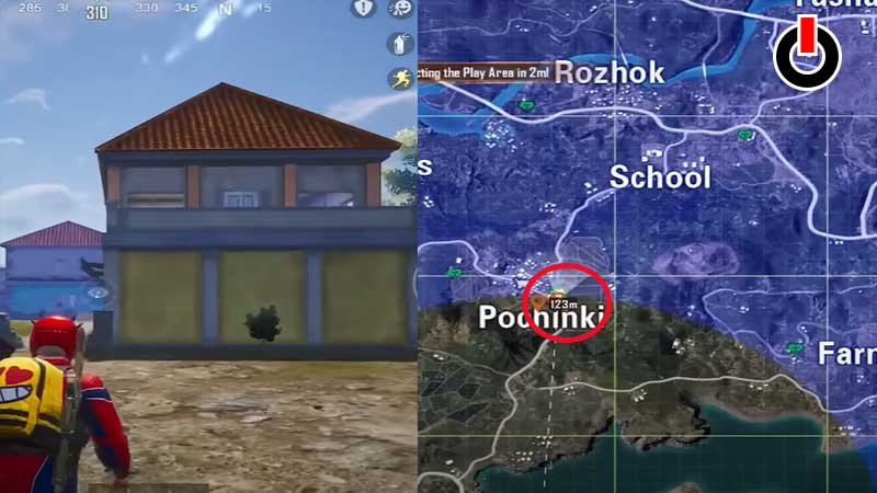 Spiderman web shooter location BGMI