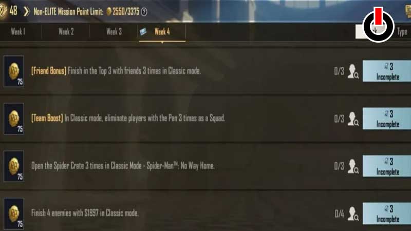 BGMI M7 RP Missions