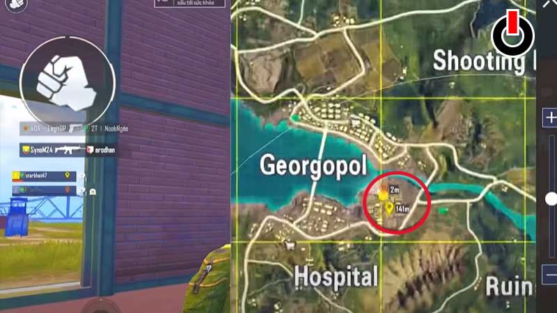 BGMI Spiderman web shooter location