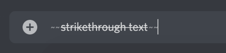 Strikethrough Text 