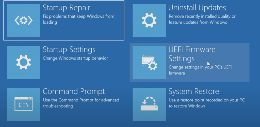 UEFI Firmware Settings