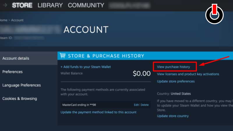 Steam purchase history