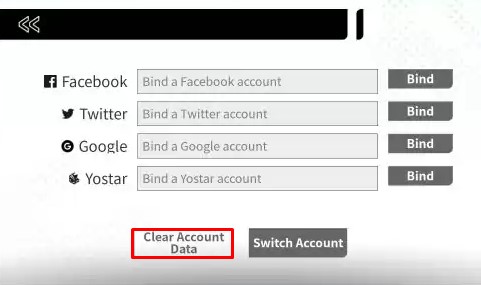 Clear Account Data Revived Witch Reset Account