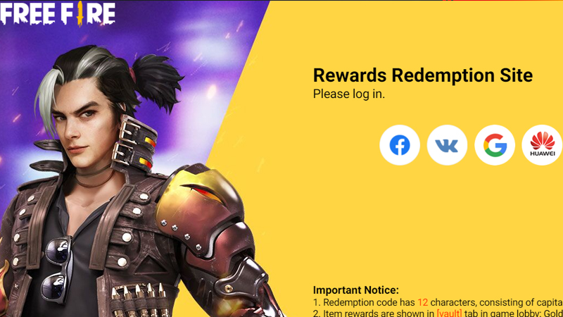Free Fire Max redeem codes