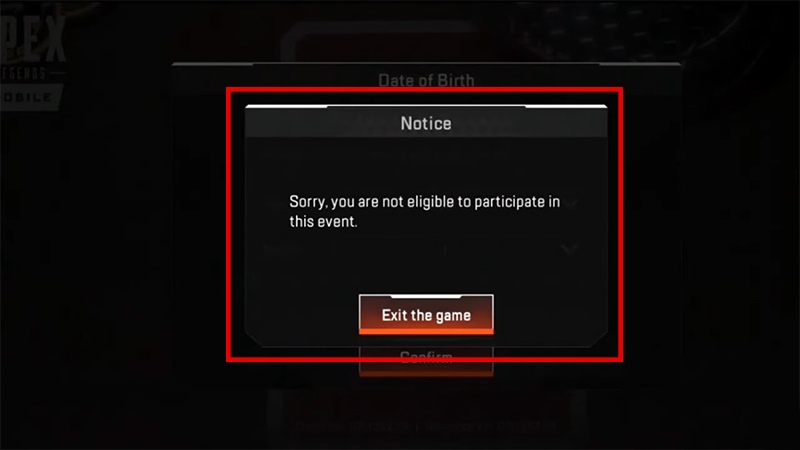 Fix Apex Mobile Legends Error Not Eligible To Participate