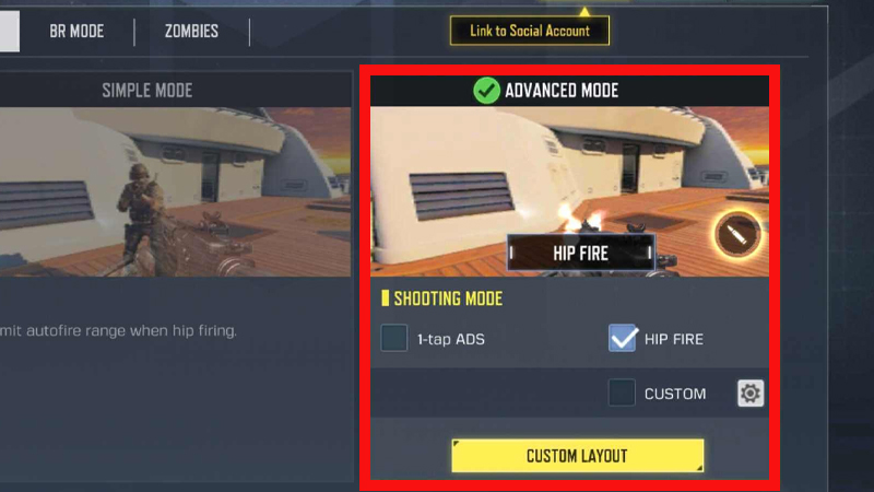 Hip Fire In COD Mobile