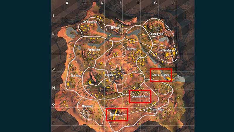 Kalahari Best Free Fire Loot Locations