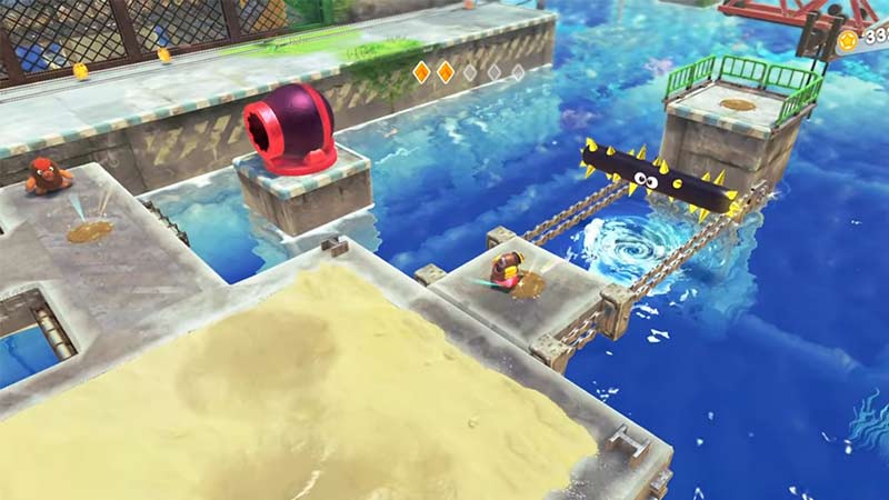 Kirby And The Forgotten Land: Concrete Isles Conveyor belt