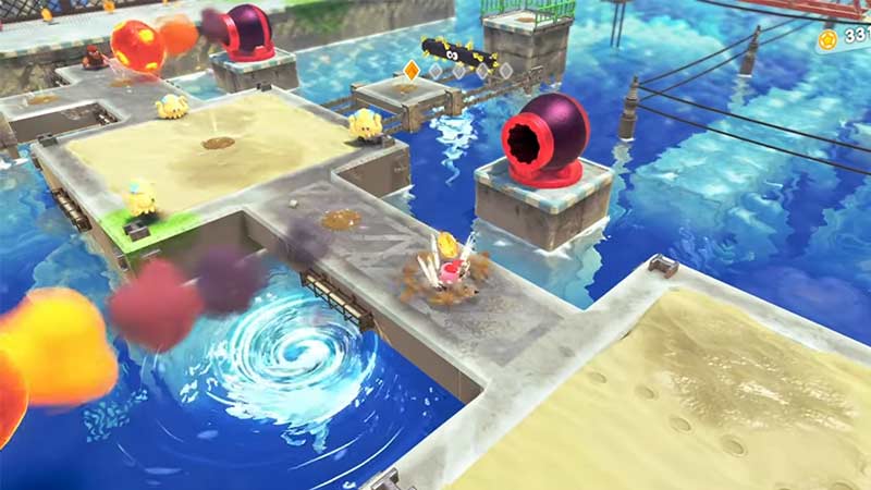 Kirby And The Forgotten Land: Concrete Isles Orange Star Bits 2