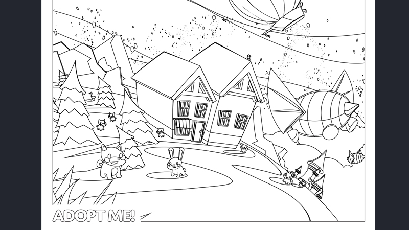 Adopt Me Coloring Pages