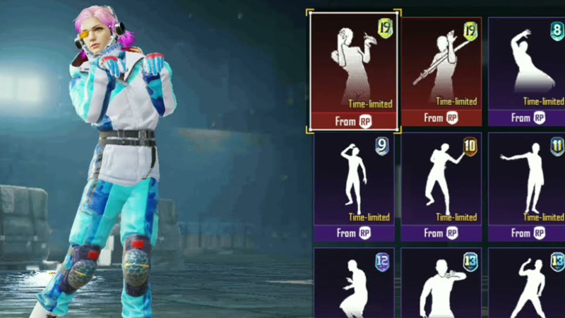 Free Emotes In BGMI