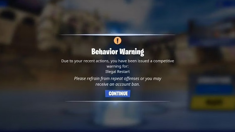 Fortnite: Illegal Restart