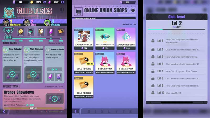 Dislyte Clubs Explained