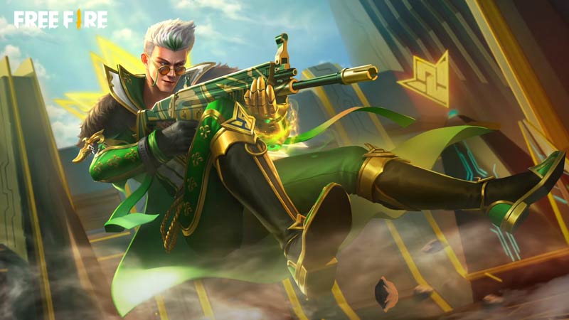 Free Fire MAX: Win Green Power Backpack & Room Card