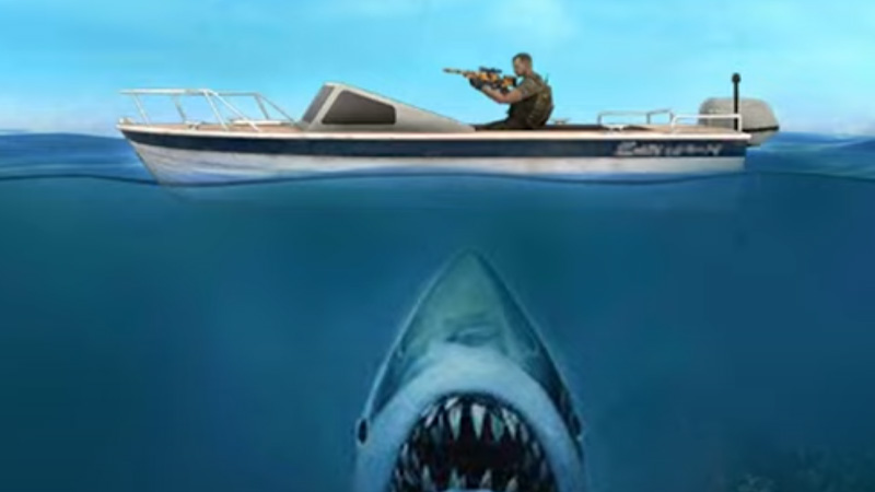 wild shark hunting attack 3d