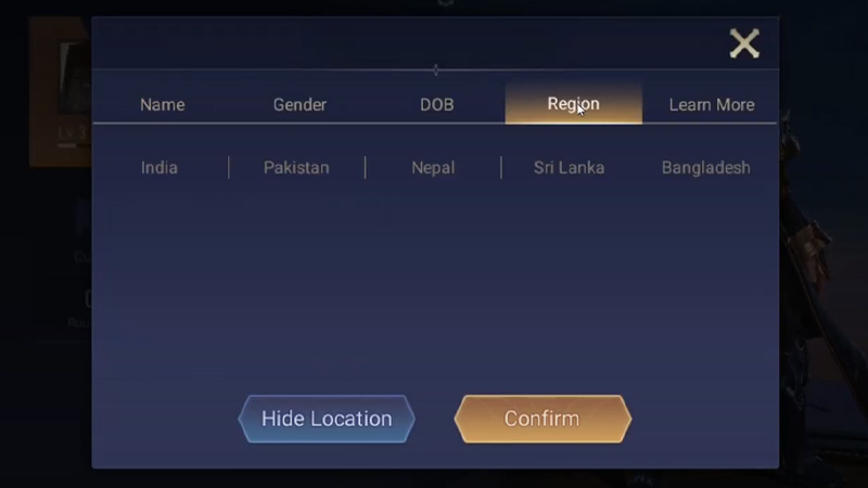 change server in AOV
