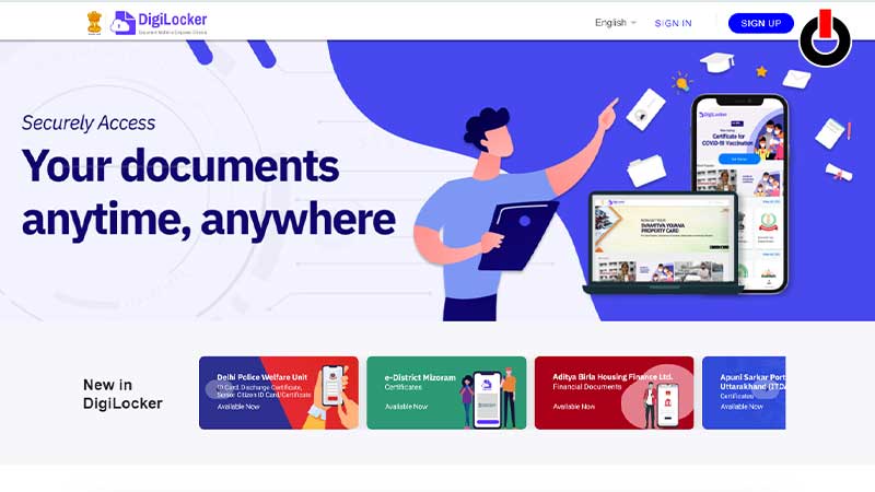 upload documents digilocker website 