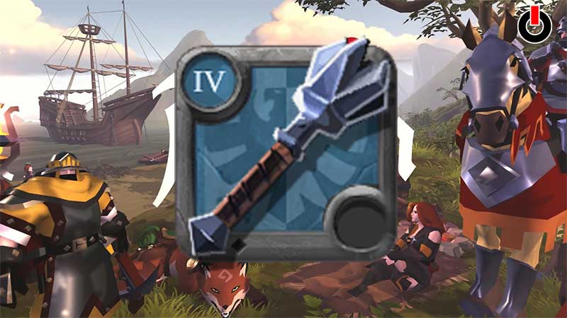 one hand mace albion online