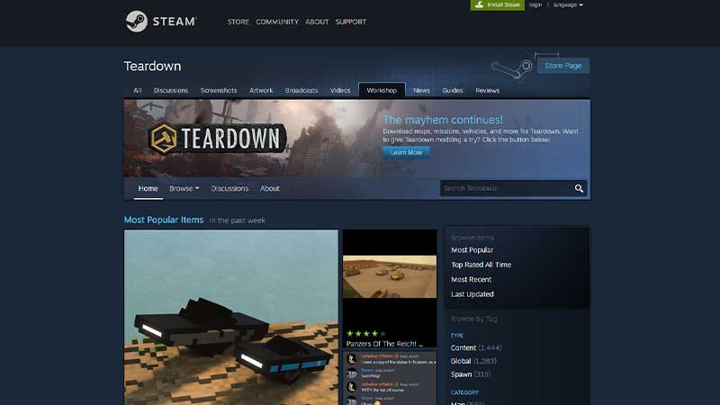 steam workshop