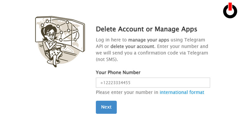 telegram delete account
